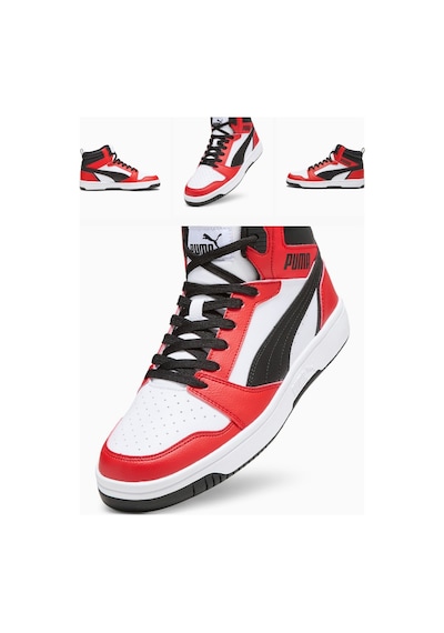Puma Rebound V6 Bilekli Sneaker Spor Ayakkabı Kırmızı/beyaz