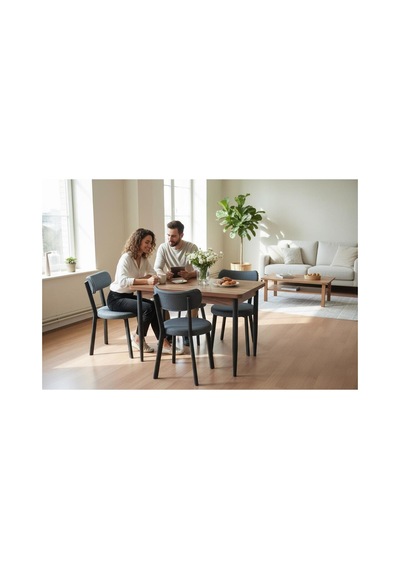 Efe Mobilya T-6012 4 Kişik Yemek Masası Ve Atrasit Sandalye Takımı Mutfak Salon Restorant Cafe Otel Kullanımına Uygundur. Antrasit Efe Mobilya T-6012 4 Kişik Yemek Masası Ve Atrasit Sandalye Takımı Mutfak Salon Restorant Cafe Otel Kullanımına Uygundur. Antrasit