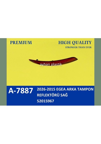2026-2015 - 320 - Egea Arka Tampon - Csmo-tex - Reflektörü Sağ