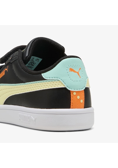 Puma Smash 3.0 Playdate Çocuk Siyah Spor Ayakkabı 402830 Siyah