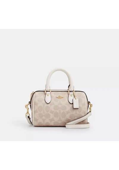 Coach Mini Rowan Crossbody Kadın Çanta Krem - Krem