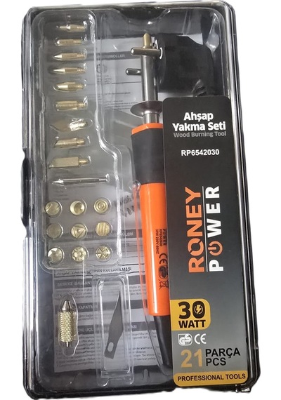 Roney Ahşap Yakma Seti 30w 21 Parça Rp6542030