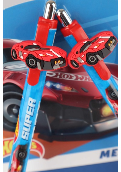 2024 Yeni Sezon Lisanslı Hot Wheels Maskotlu Versatil Uçlu Kalem 0.7 Mm Ahşap