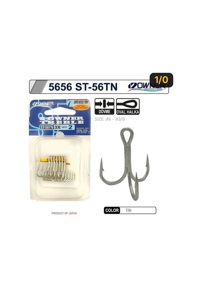 Owner 5656 St-56 Tn Üçlü İğne 1/0