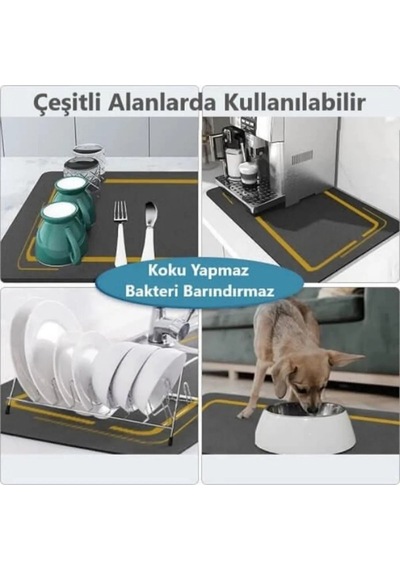 Bulaşık Matı Esnek Bulaşık Selesi Bulaşıklık Tabak Bardak Kurutma Bulaşık Kurutmalık Belirtilmemiş G Diğer