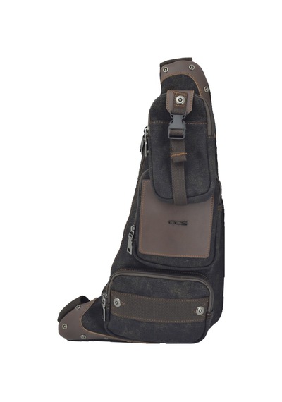 Ççs Ccs Kanvas Kumaş Sırt Çantası Body Bag Siyah
