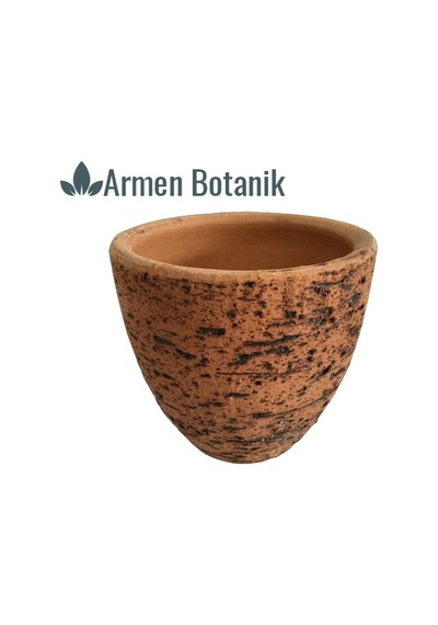 Antik Görünümlü Toprak Saksı 12X12 Cm