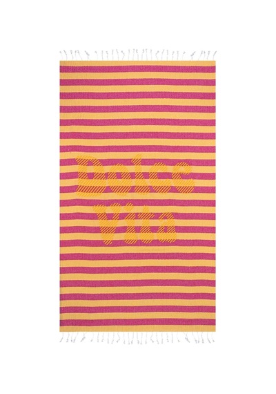 Faralya Baskılı Peştamal 80 X 160 Cm - 6 Adet Tarı Beyaz