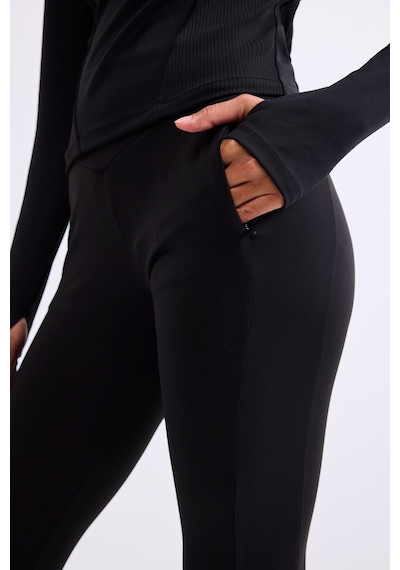 Defacto Yüksek Bel Beli Saran Sporcu Tayt H8528ax26aubk81 Siyah-bk81