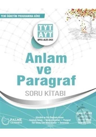 Palme Yayınları Tyt Ayt Kpss Ales Dgs Anlam Ve Paragraf Soru
