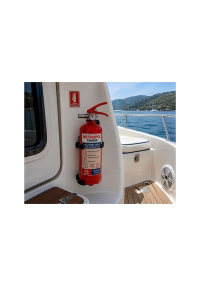 Denizcilik/marine Sörvey Sertifikalı 2 Kg Abc Kuru Kimyevi Tozlu Yangın Söndürme Tüpü - 910443070