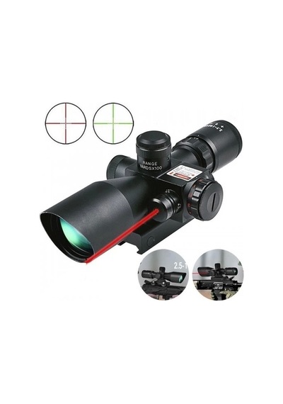 Süper Zoomlu Lazerli Profesyonel Av Dürbünü 2.510x40/e Çok Renkli