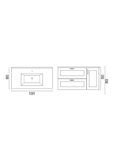 Denko Beyoğlu 100 Cm Mdf Mat Yeşil Banyo Dolabı Alt Modül, Lavabo Yeşil Denko Beyoğlu 100 Cm Mdf Mat Yeşil Banyo Dolabı Alt Modül, Lavabo Yeşil
