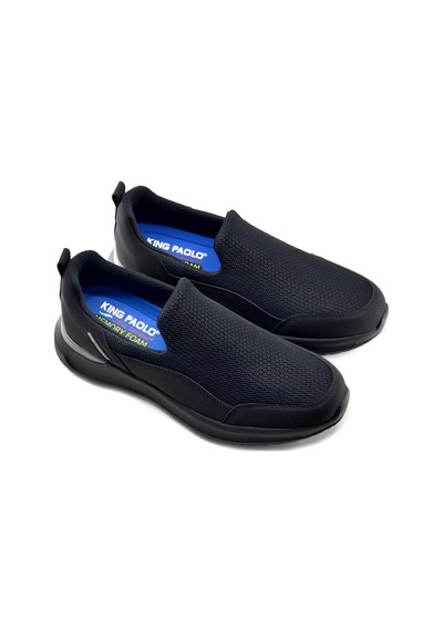 King Paolo H1255 Walk Slip Krakers - Siyah - Erkek Ayakkabı Siyah