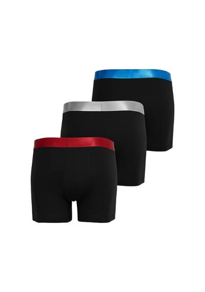 Blackspade Erkek Boxer 3'lü Paket Modern Basics 9471 Siyah