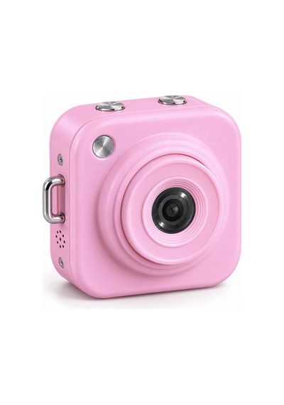 Type C Şarjlı Pembe Mini Fotoğraf Makinesi Taşıma Askılı Dijital Kamera Çok Renkli