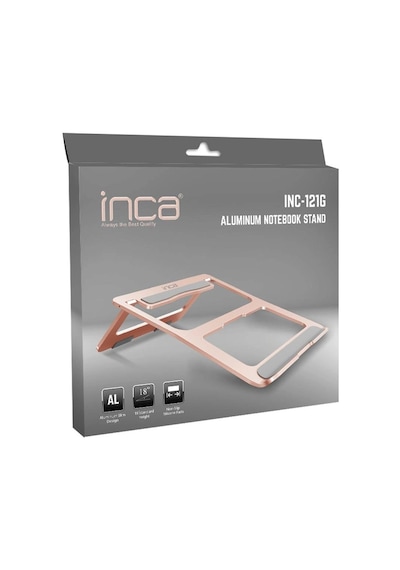 Inca Inc-121g Alimünyum Gold Rengi Notebook Standı Kdo