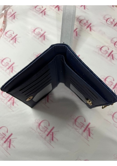Gk Gamzelirenklerim Luxury Fashıon&accessorıes Kroko Dokulu Gold Detaylı Lüx Görünümlü Cüzdan Lacivert