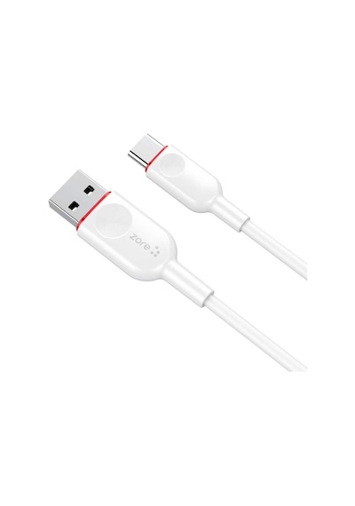 Vest Serisi V2 Type-C 2 In 1 2.4A Hızlı Şarj Seti-Beyaz
