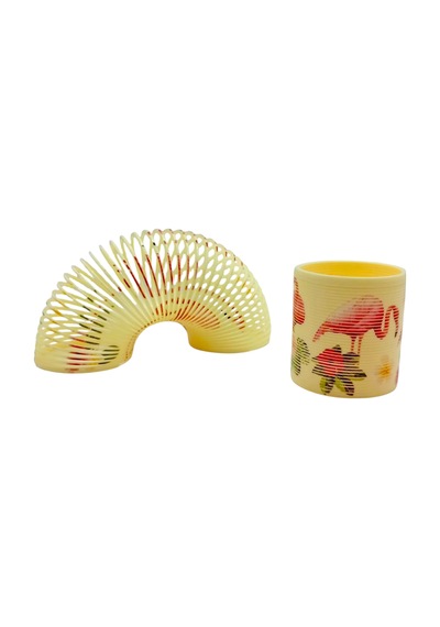 Flamingo Desenli Renkli Stres Yayı Oyuncak Stres Yayı - 5 Cm Çapında - 1 Adet