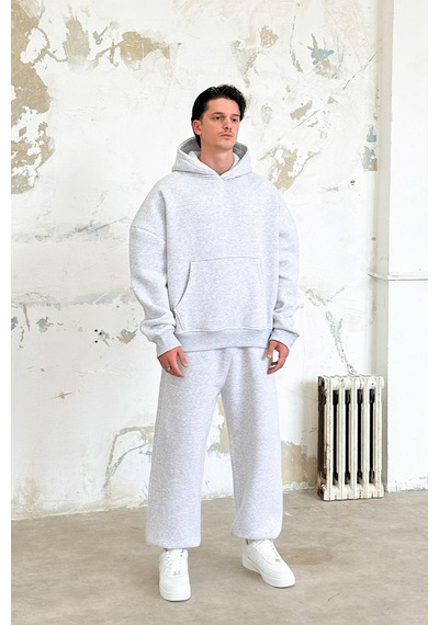 Gri Melanj Cozy Basic Oversize Sweatshirt Gri Melanj