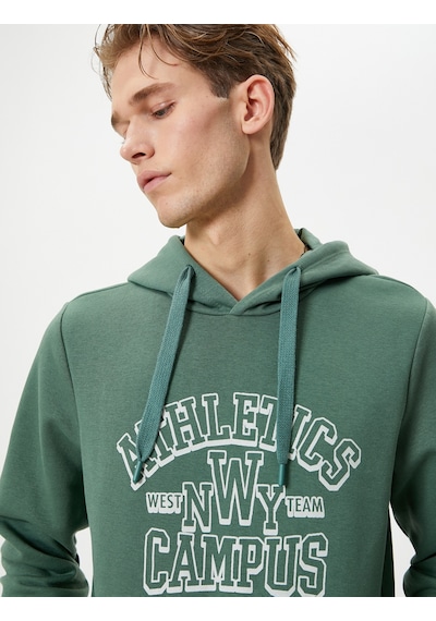 Koton Kolej Baskılı Hoodie Kapşonlu Kanguru Cep Detaylı Haki 4wam70216mk Haki Koton Kolej Baskılı Hoodie Kapşonlu Kanguru Cep Detaylı Haki 4wam70216mk Haki