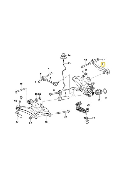 Bmw E53 Uyumlu X5 Frow Sağ Arka Salıncak 33321095412 - 3332677086