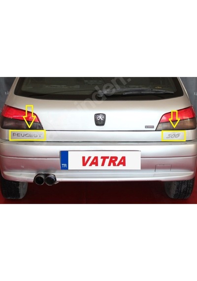 306 2.0 Hdi Xt Uyumlu Krom Peugeot Ve 306 Bagaj Yazısı 3m 3d Abs
