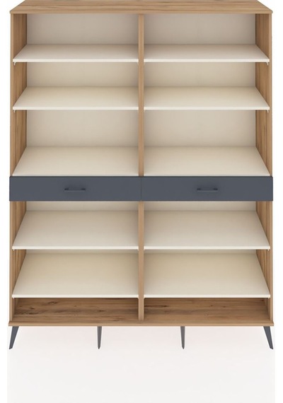 Hyperion Gardrop 10 Raflı 2 Çekmeceli 176x44x221 Çam-aytaşı/antrasit Aytaşı/antrasit Hyperion Gardrop 10 Raflı 2 Çekmeceli 176x44x221 Çam-aytaşı/antrasit Aytaşı/antrasit