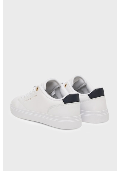Tommy Hilfiger Deri Sneaker Ayakkabı Kadın Ayakkabı Fw0fw09105 0k6 Beyaz
