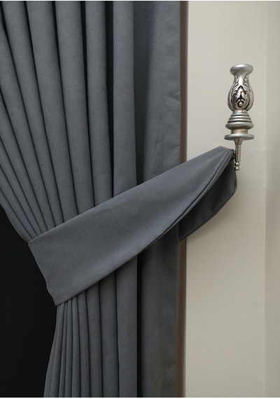 Evdepo Home Gri Fon Perde Tek Kanat (540505429) Gri