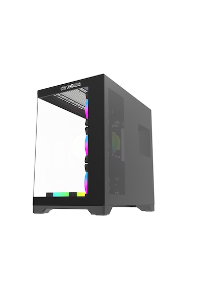 Strong Syrax 7x 120 Mm Fanlı Rgb Led Buton Kontrol Atx Akvaryum Siyah Gaming Bilgisayar Kasası Powersız Strong Syrax 7x 120 Mm Fanlı Rgb Led Buton Kontrol Atx Akvaryum Siyah Gaming Bilgisayar Kasası Powersız