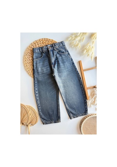Poala Kids Unisex Balon Jeans Koyu Lacivert