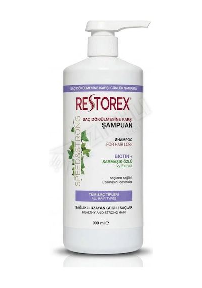 2 Adet Restorex Saç Dökülmesine Karşı Şampuan 900 Ml