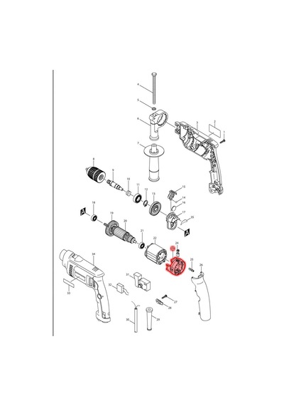 Makita HP1621 Bobin Yatağı Ürün Kodu 638237-5