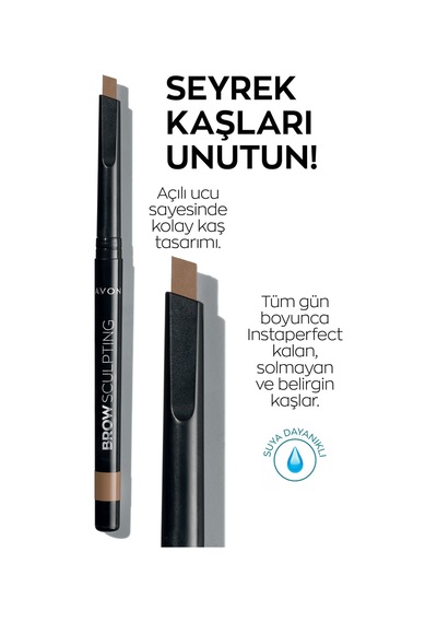 Avon Brown Sculpting Kaş Belirginleştirici Açılı Uçlu Kalem Light Brown