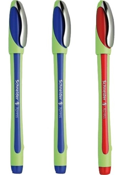 Schneider Xpress 0.8 MM Fiber Uçlu Kalem 2 Mavi 1 Kırmızı