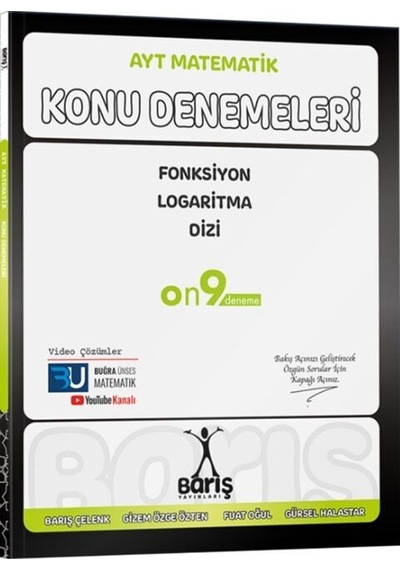 Barış Yayınları Ayt Matematik Fonksiyon Logaritma Dizi Konu Denemeleri