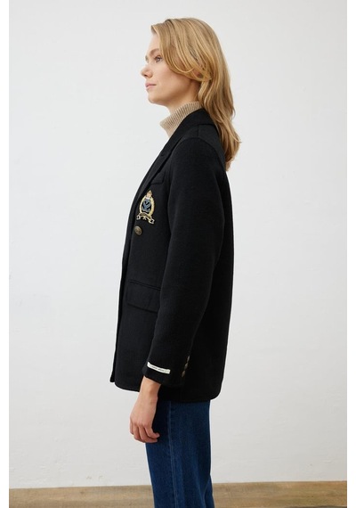 Premium Selection Yün Kaşmir Blazer Ceket Terzi Dükkanı Siyah