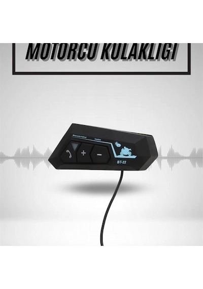 Bt22 Intercom Kask Kulaklığı 5.0 Bluetooth Motosiklet Kulaklığı