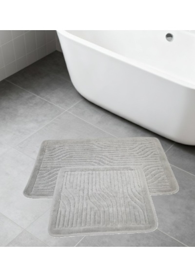 Banyo Paspası 2'li Set Lotus Vizon Çok Renkli