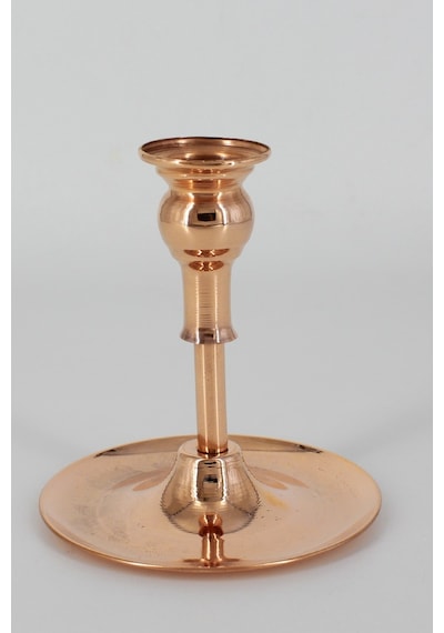 Turna Bakır Vintage Mumluk Düz Kırmızı Turna2610-1