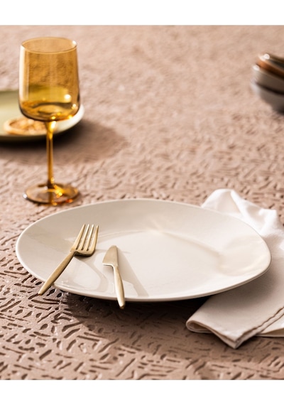 Madame Coco Souci Servis Tabağı - Krem - 30 cm Krem