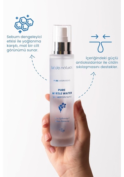 Bade Natural Mersin Suyu Gözenek Sıkılaştırıcı Tonik%100 Doğal Ve Saf 100 Ml Sku: Smg8690010492425