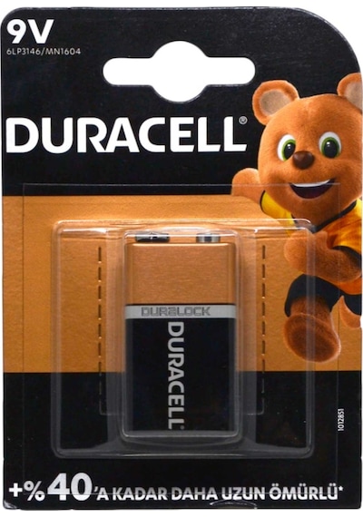 Duracell 6LP3146/MN1604 Alkalin 9V Pil 10'lu