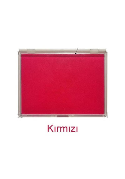 Büyük Boy Kırmızı Istampa 165 127mm Su Bazlı Mürekkep Baskı Pedi Karışık
