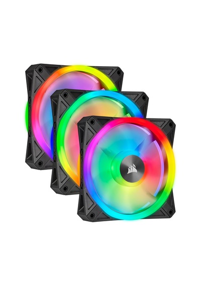 Ql Series, Whıte Ql120 Rgb-co-9050104-ww-120mm Rgb Led Fan, Triple Pack With Lighting Node Core