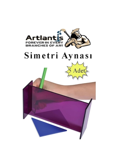 Simetri Aynası 5 Adet Ayna Yansıma Matematik Sınıf Ders Materyali
