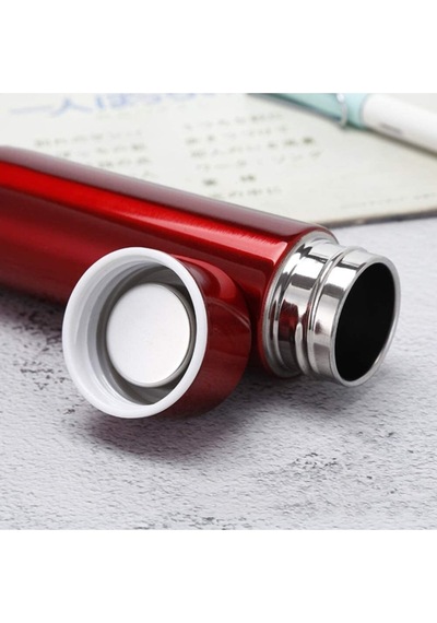 Termos 304 Paslanmaz Çelik Çift Katman 150 Ml Cep Tipi Mini Ufak Kirmizi