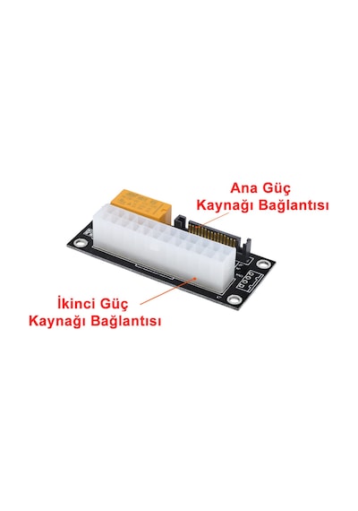 24 Pin To 4 Pin Sata 2 Atx Güç Kaynağı Birleştirici Add2Psu Maden